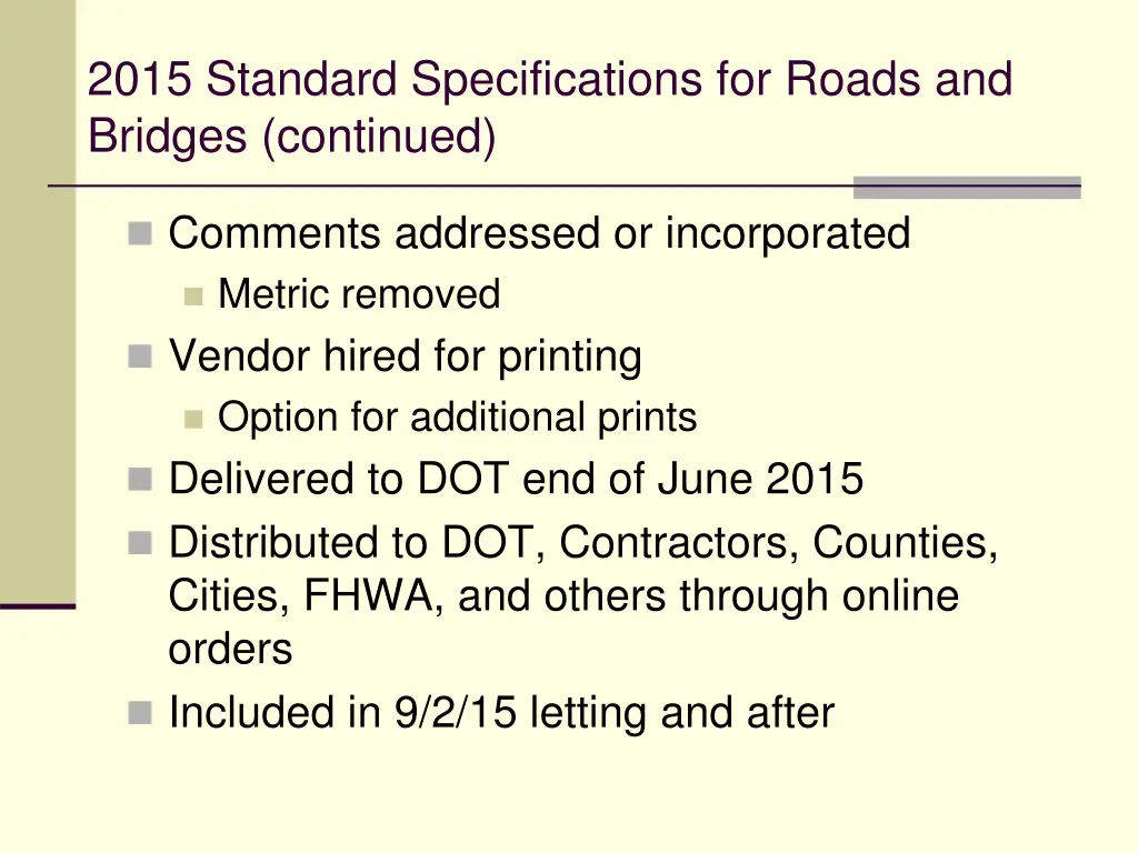 2015 standard specifications for roads