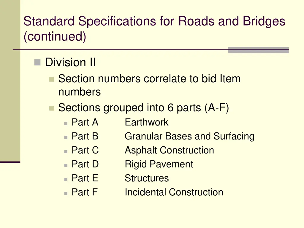 standard specifications for roads and bridges 2