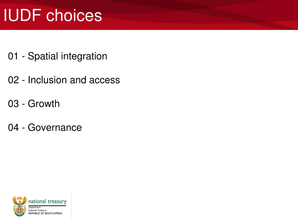 iudf choices