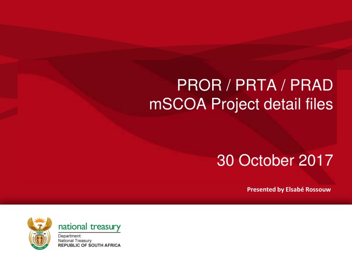 pror prta prad mscoa project detail files