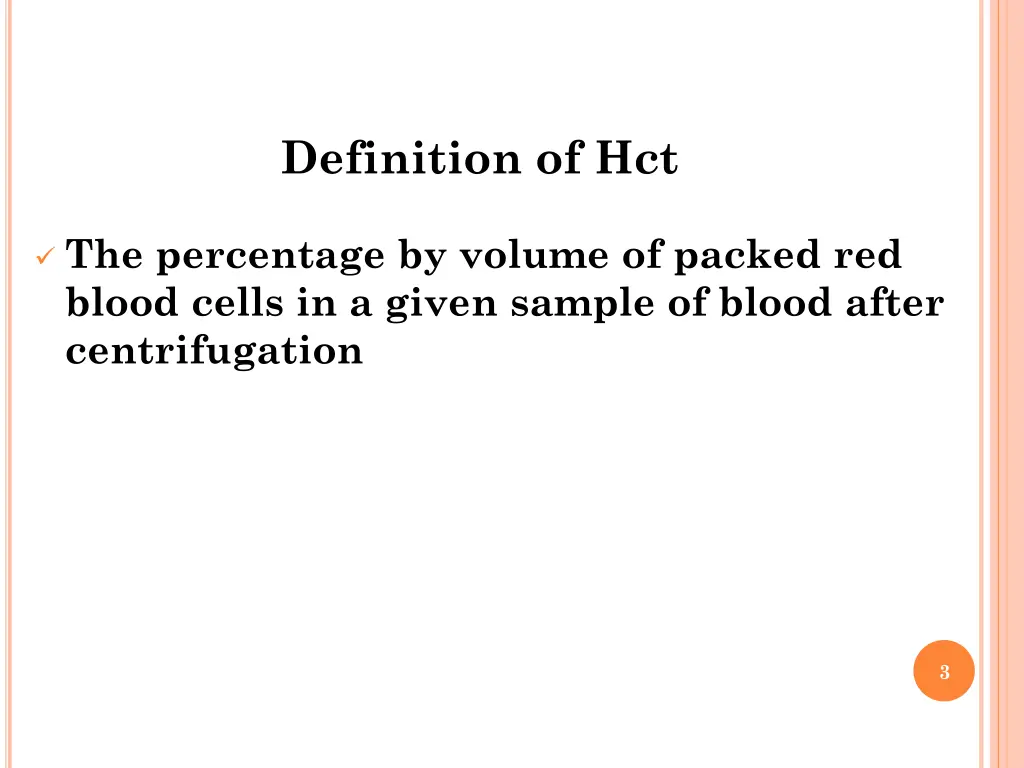 definition of hct