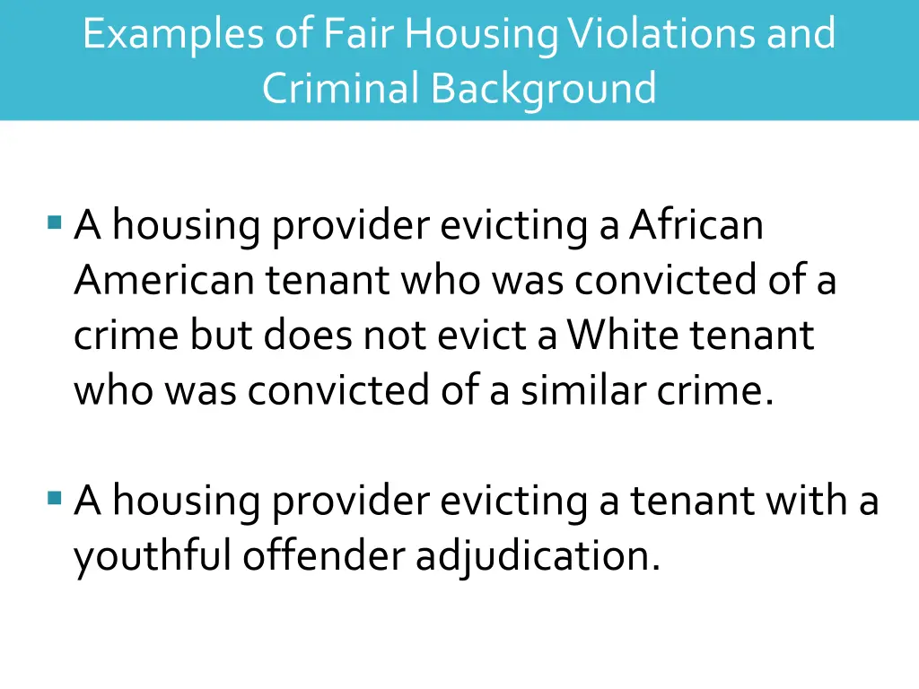 examples of fair housing violations and criminal 2
