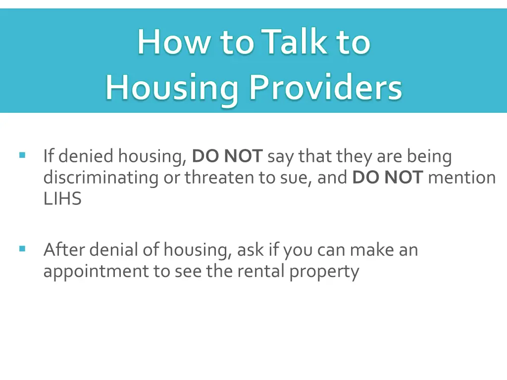 how to talk to housing providers 2