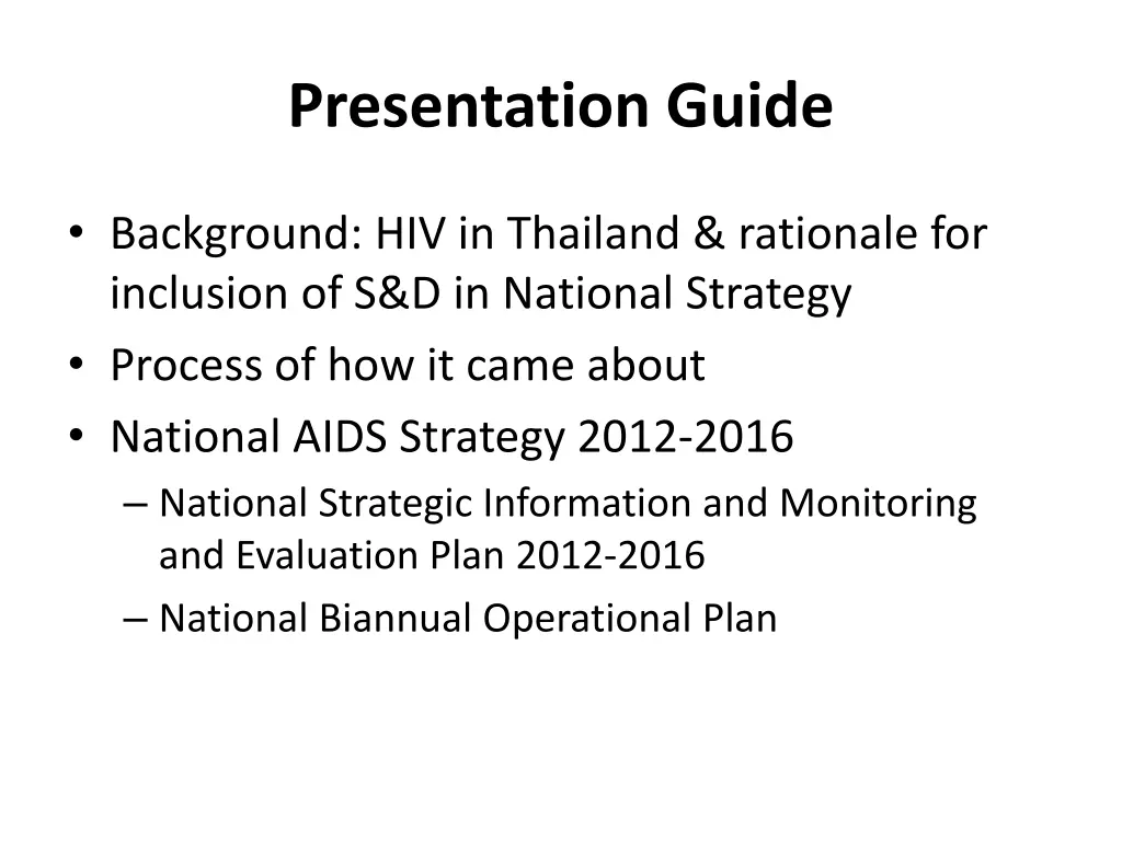 presentation guide