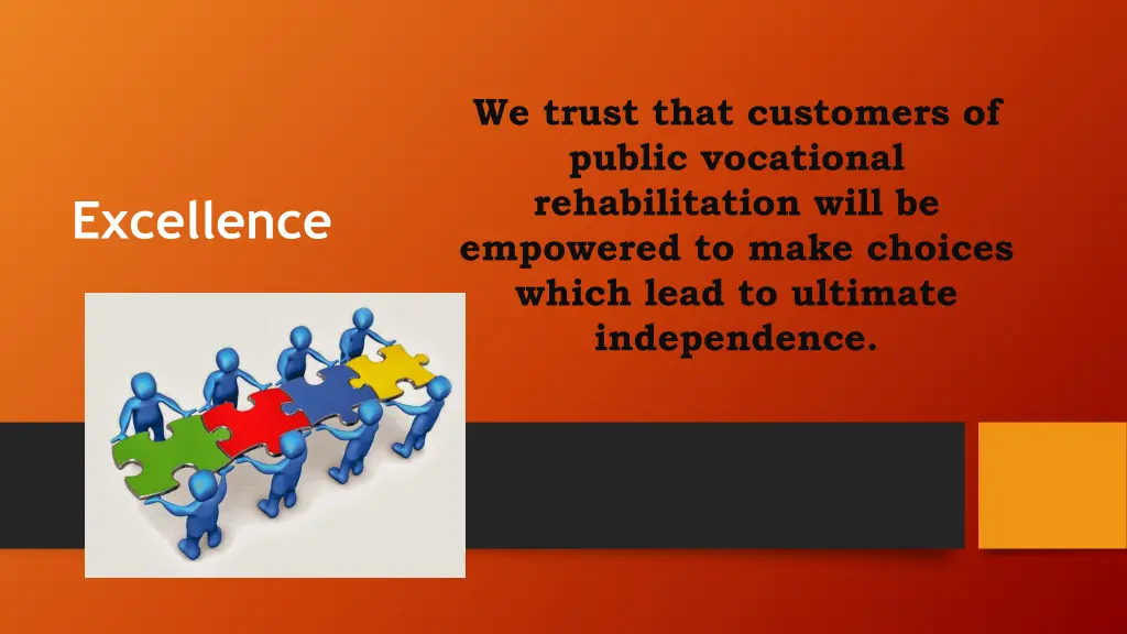 we trust that customers of public vocational