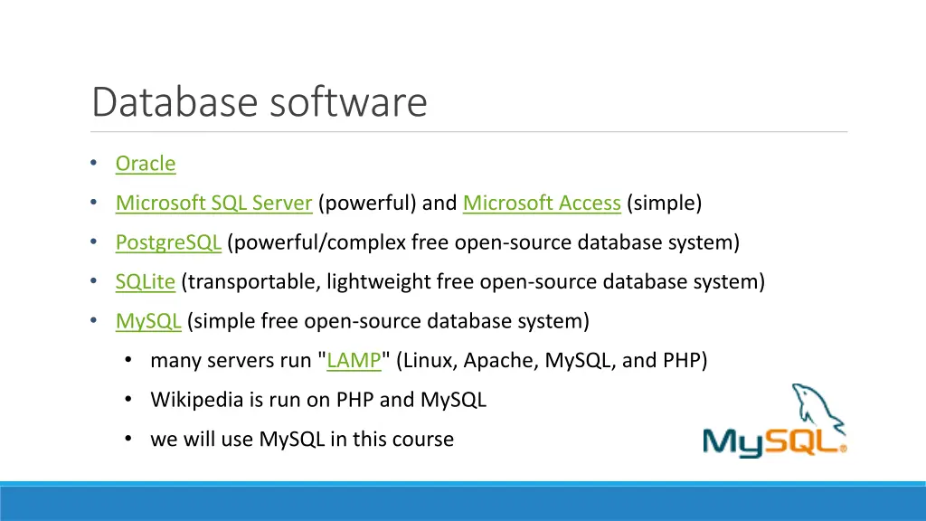 database software