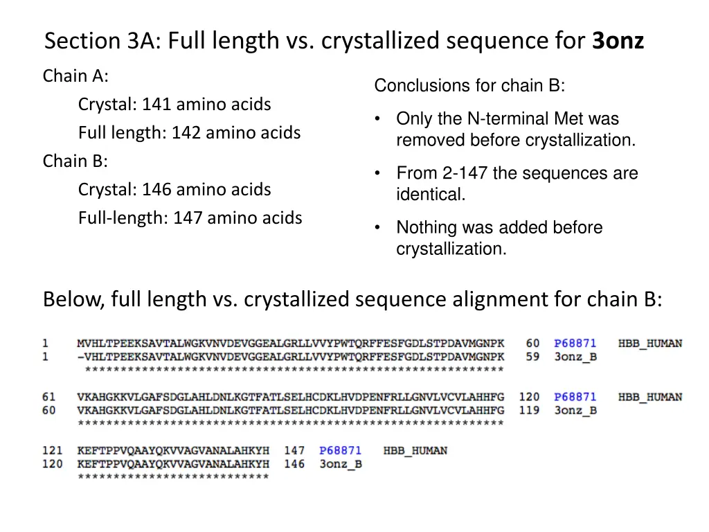 section 3a full length vs crystallized sequence
