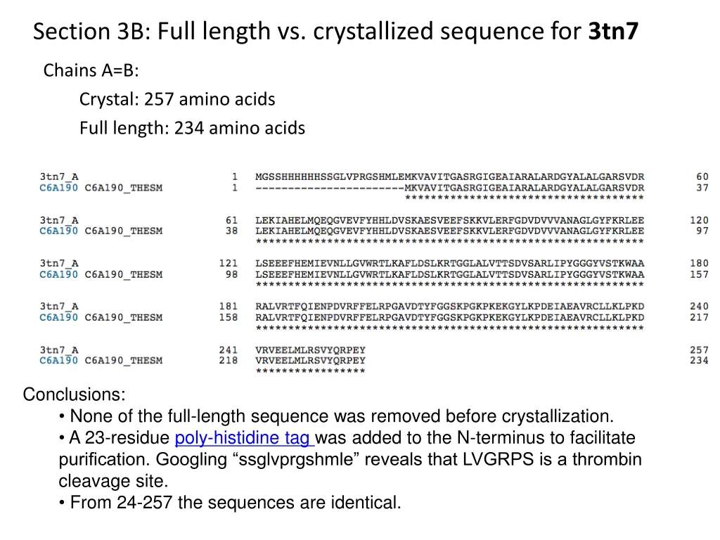 section 3b full length vs crystallized sequence