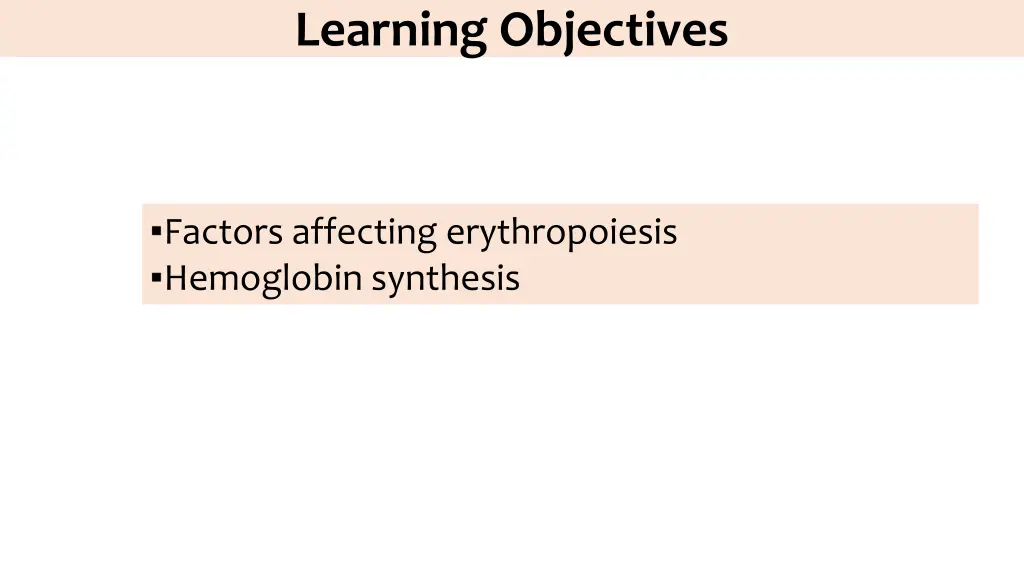 learning objectives