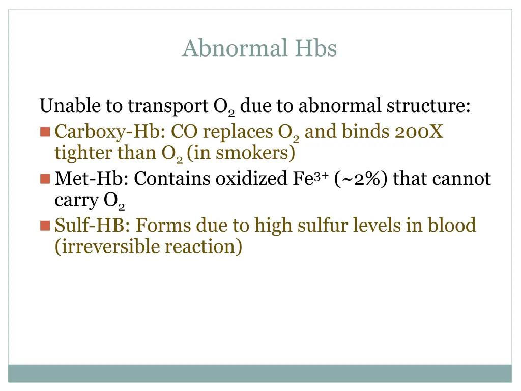 abnormal hbs