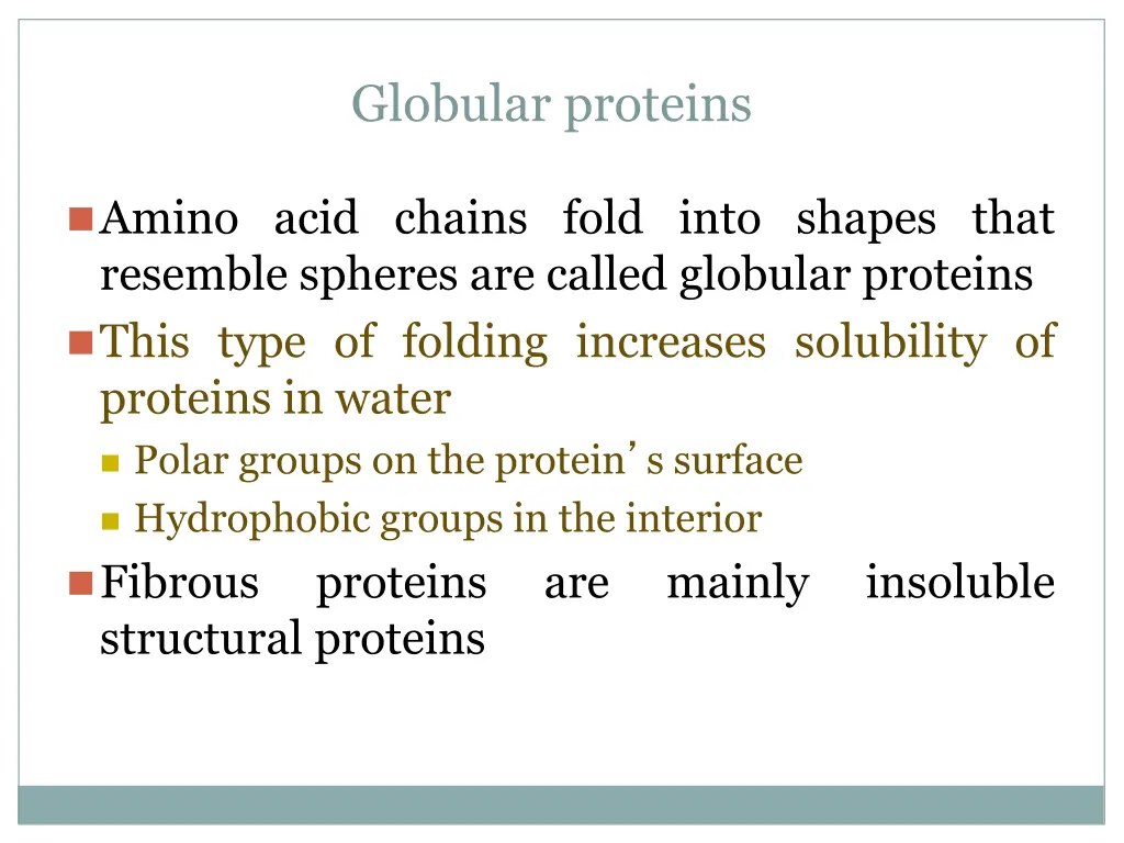 globular proteins 1