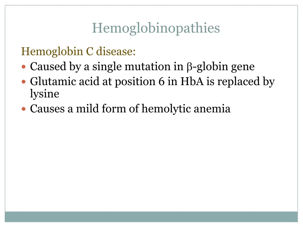 hemoglobinopathies 2