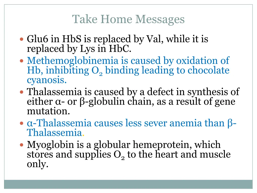 take home messages 2