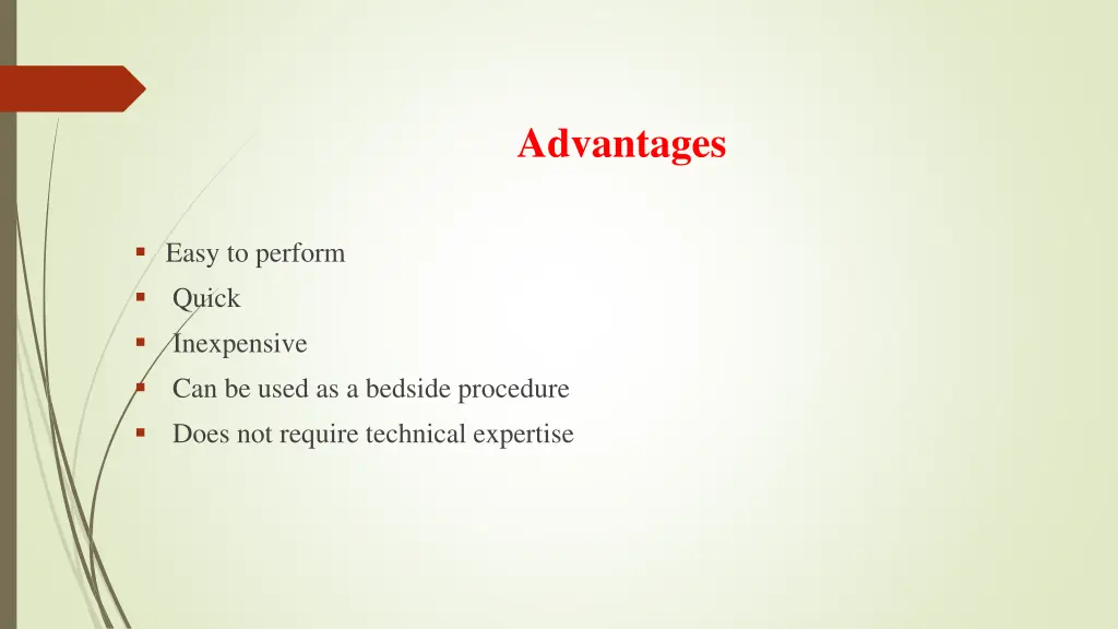 advantages