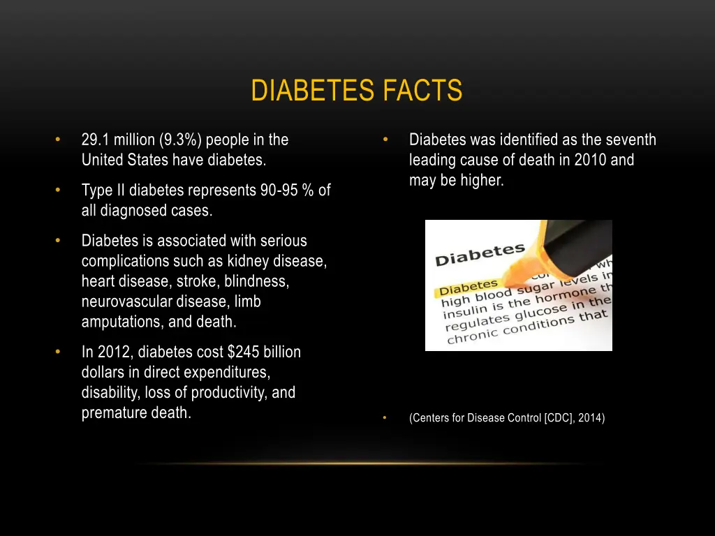 diabetes facts