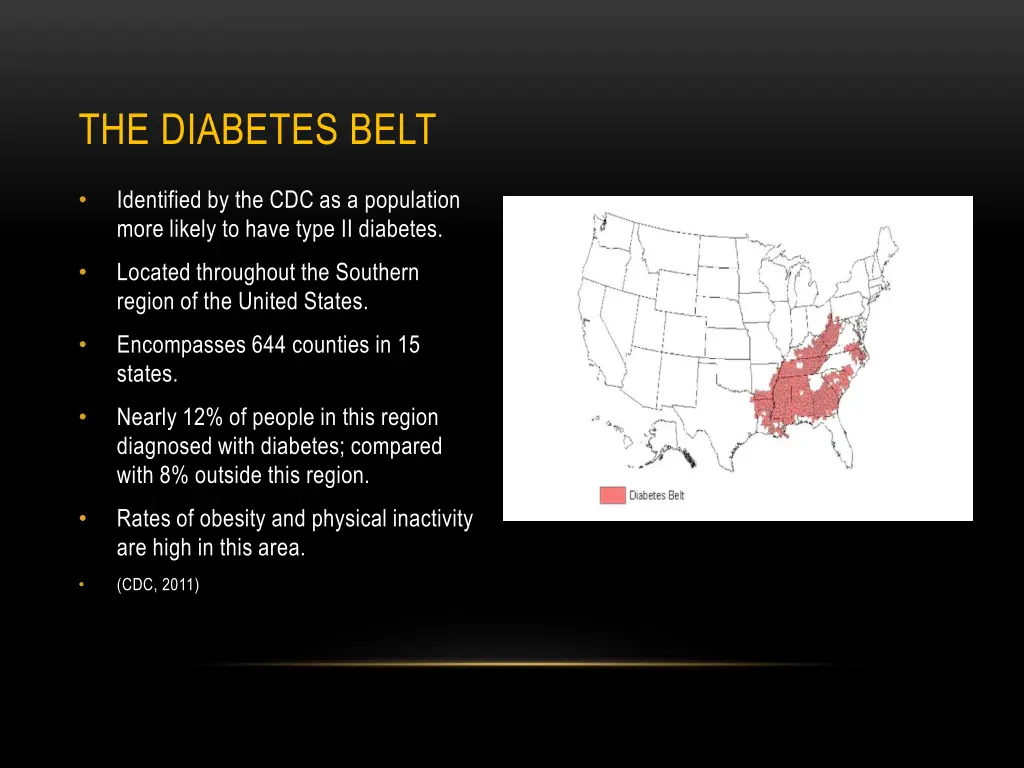 the diabetes belt
