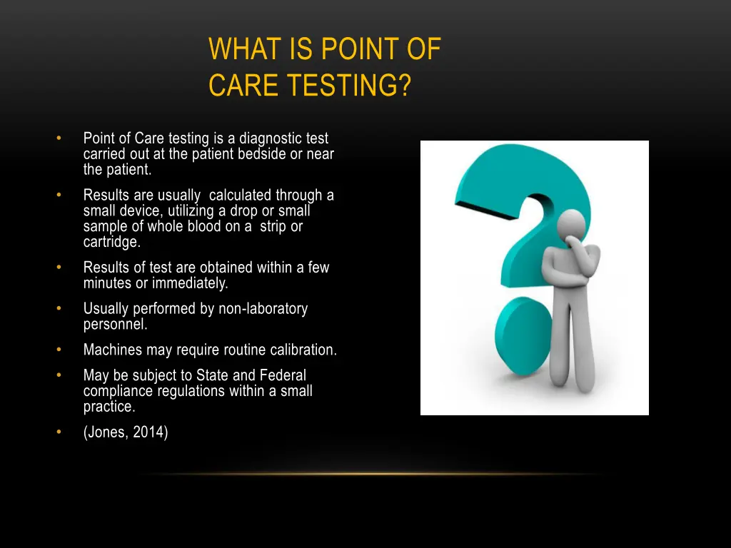 what is point of care testing