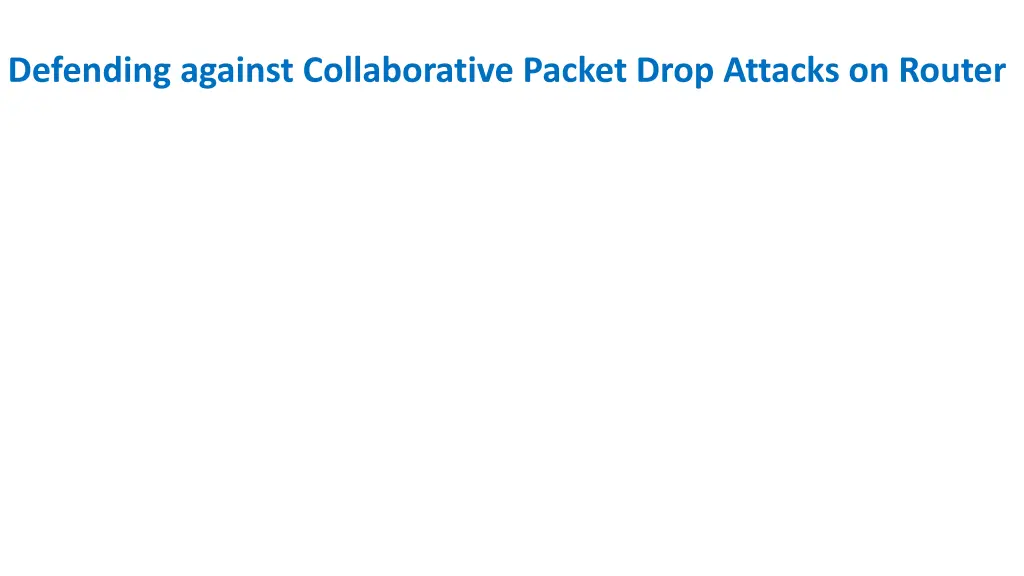 defending against collaborative packet drop