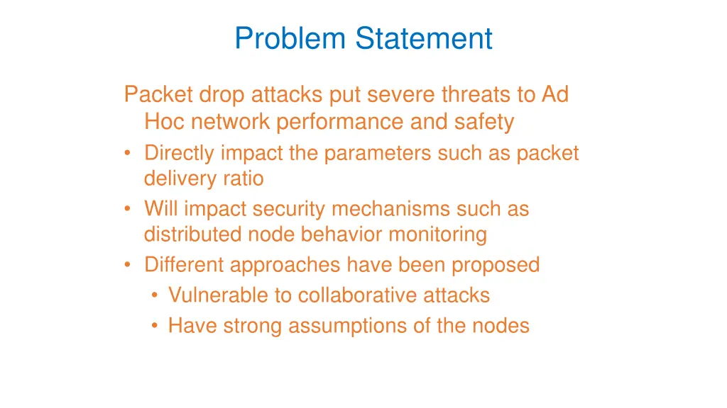 problem statement
