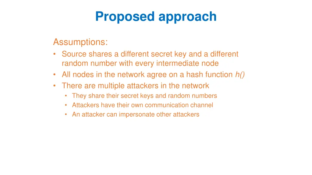 proposed approach