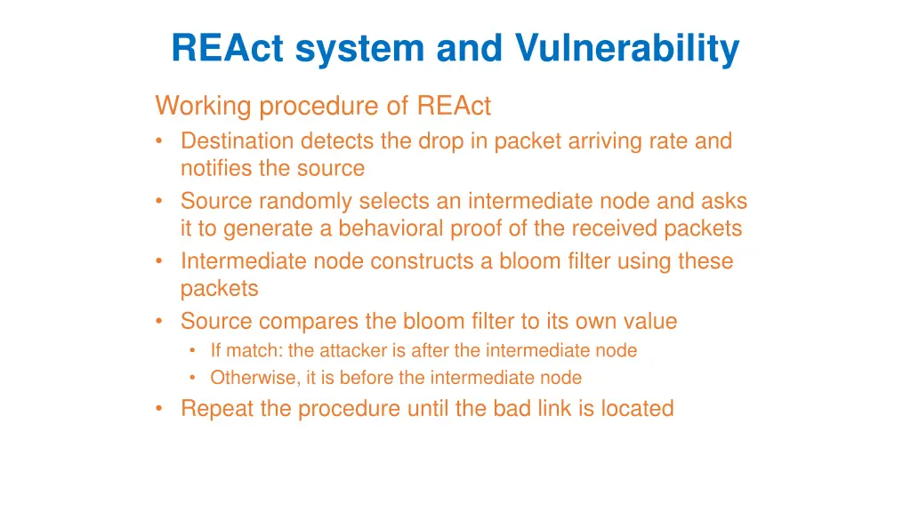 react system and vulnerability 1