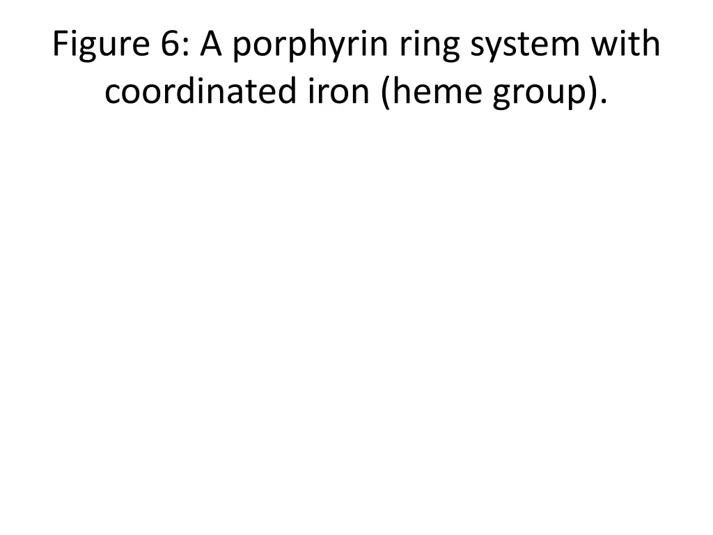 figure 6 a porphyrin ring system with coordinated