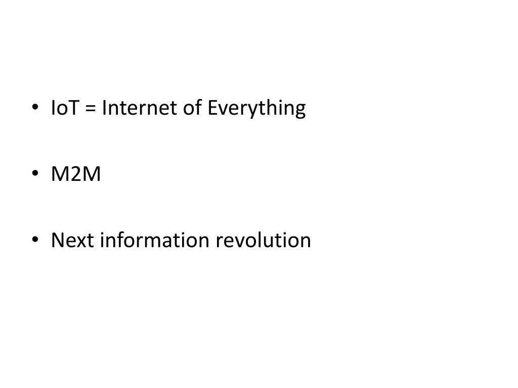 iot internet of everything