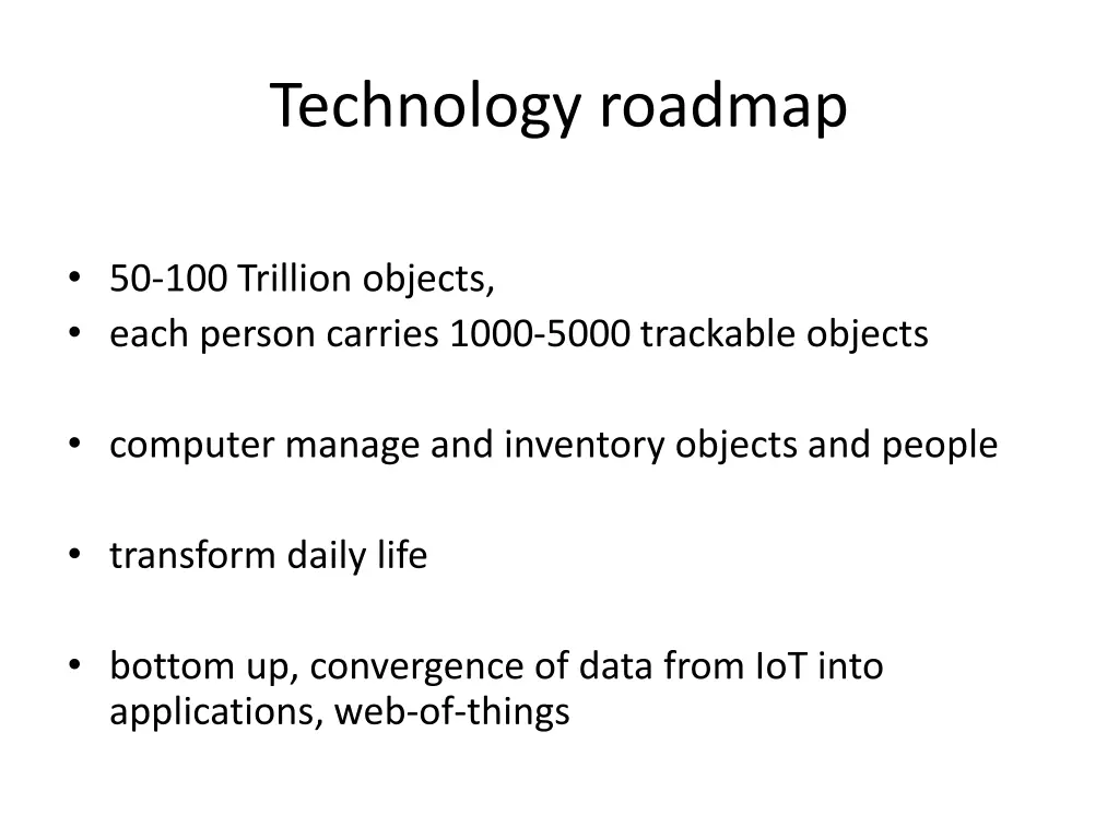 technology roadmap