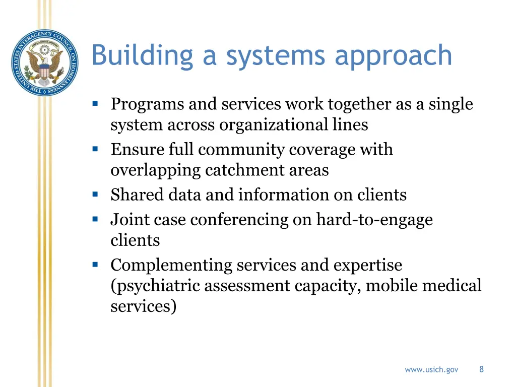building a systems approach