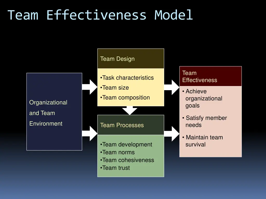team effectiveness model