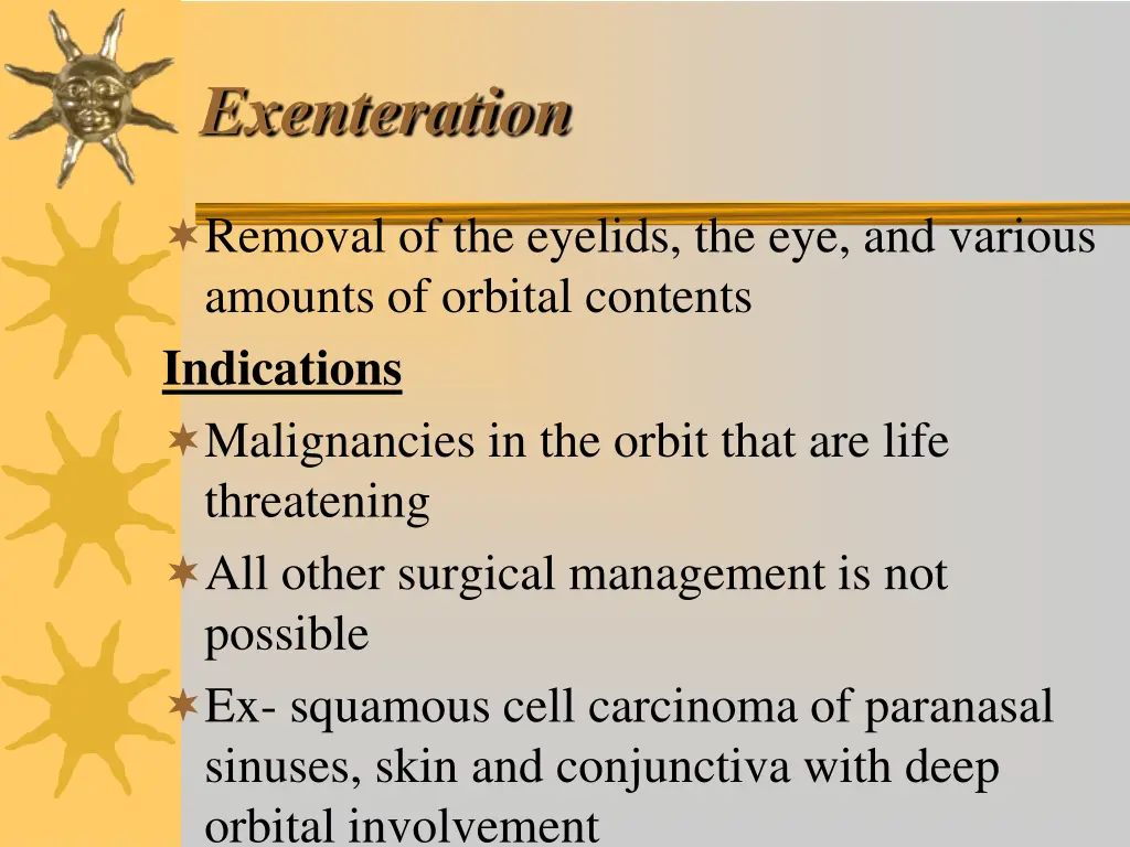 exenteration