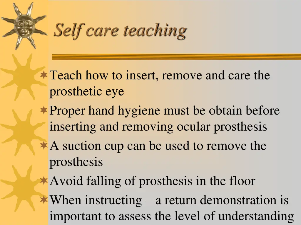 self care teaching