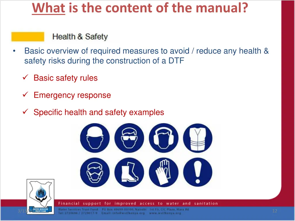 what is the content of the manual 4