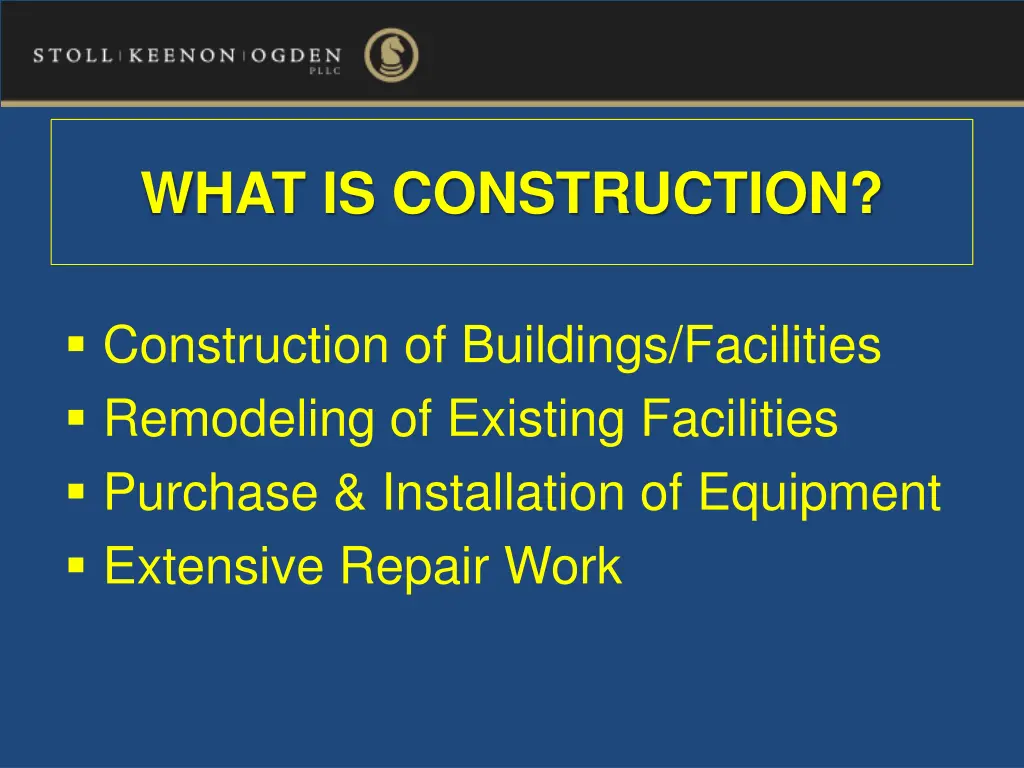 what is construction 1