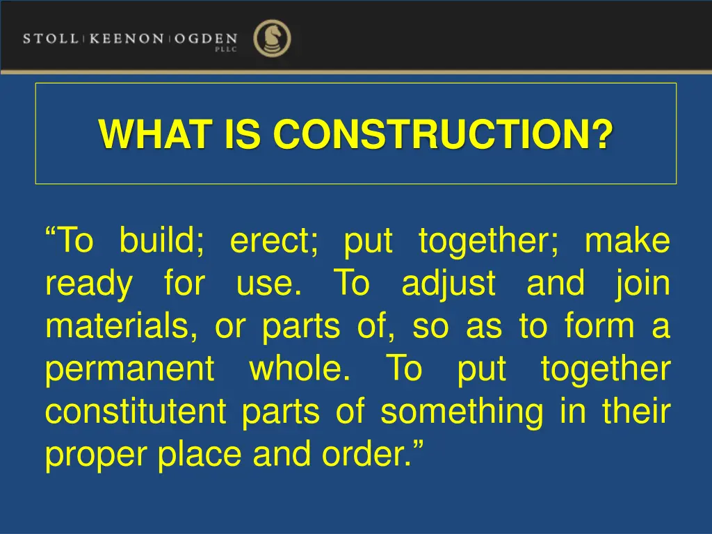 what is construction