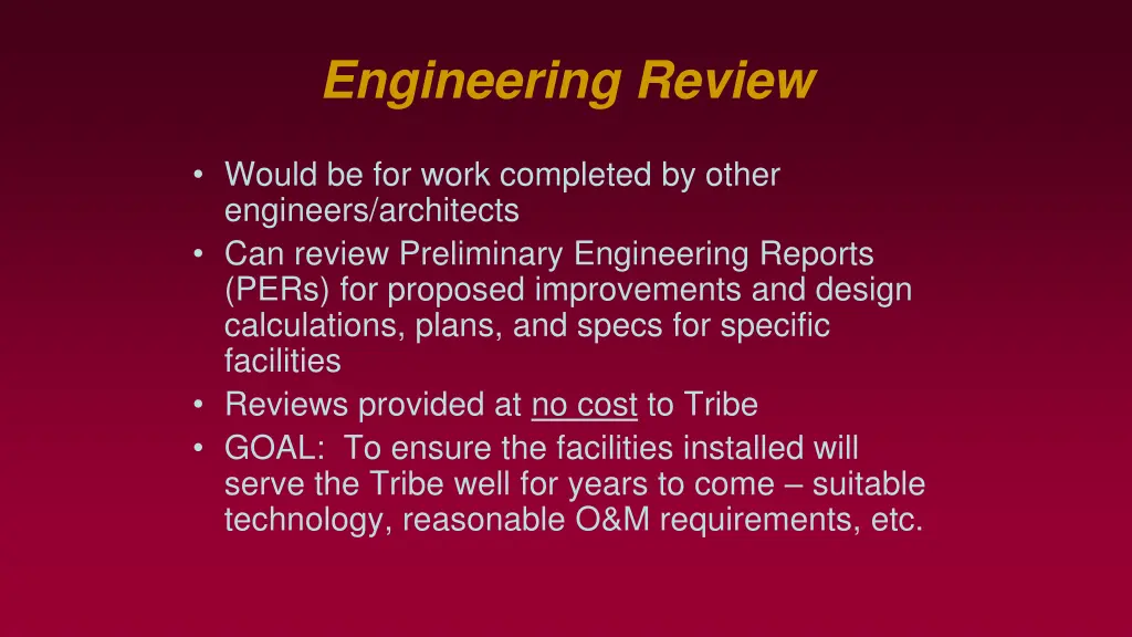 engineering review