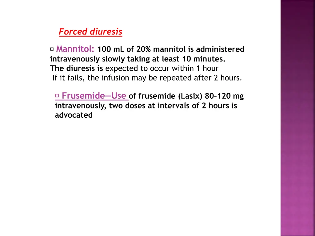 forced diuresis