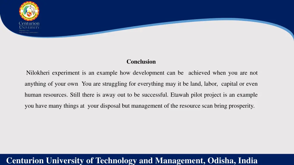 conclusion