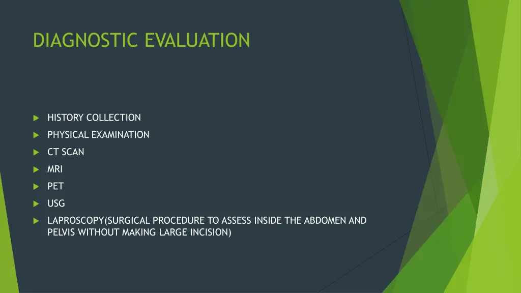 diagnostic evaluation
