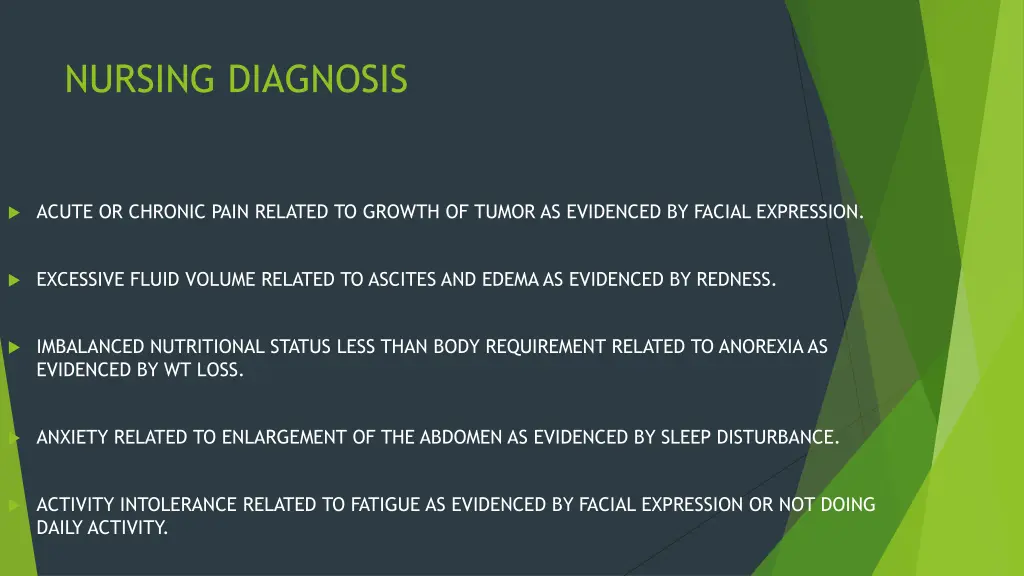 nursing diagnosis
