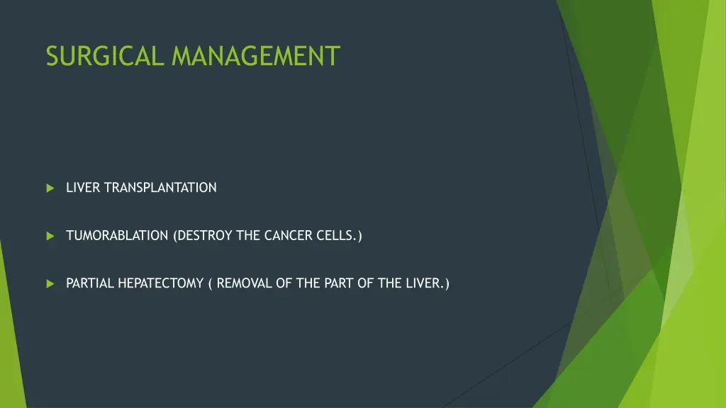 surgical management