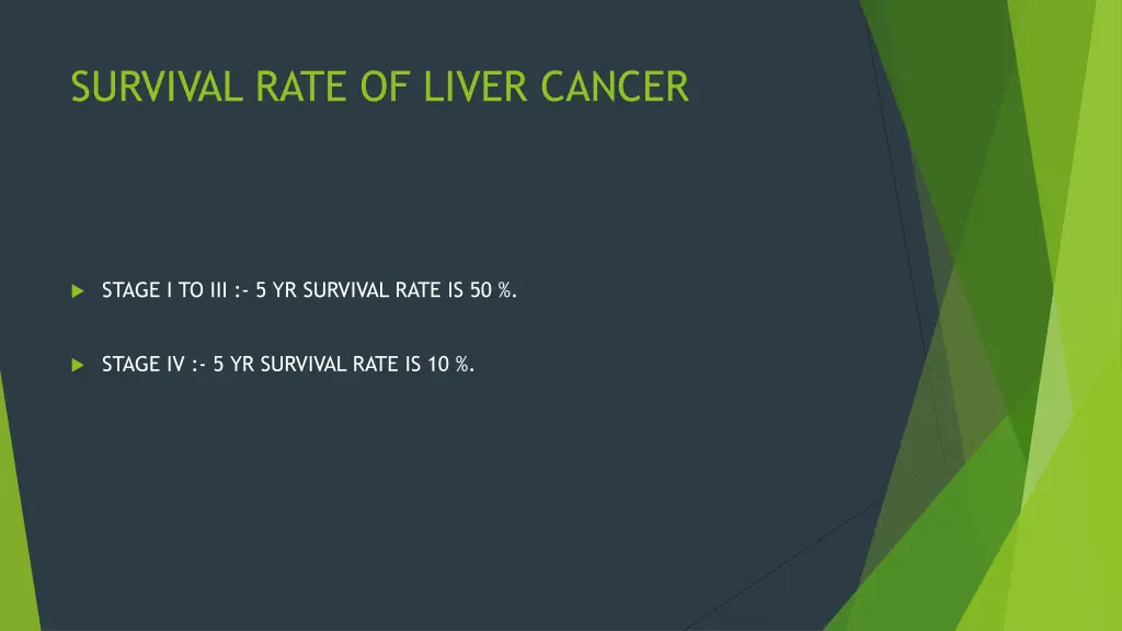 survival rate of liver cancer