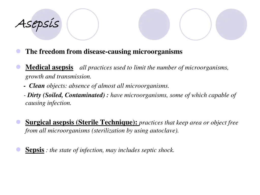 asepsis asepsis 1