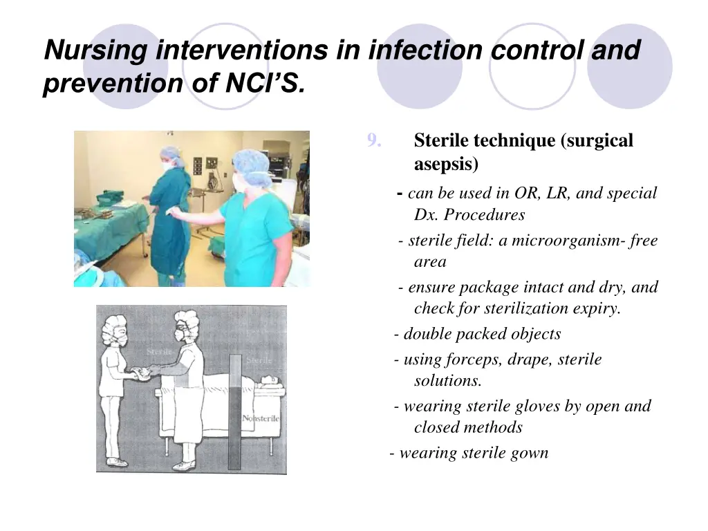 nursing interventions in infection control 13
