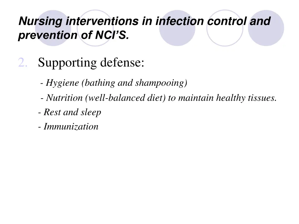 nursing interventions in infection control 2