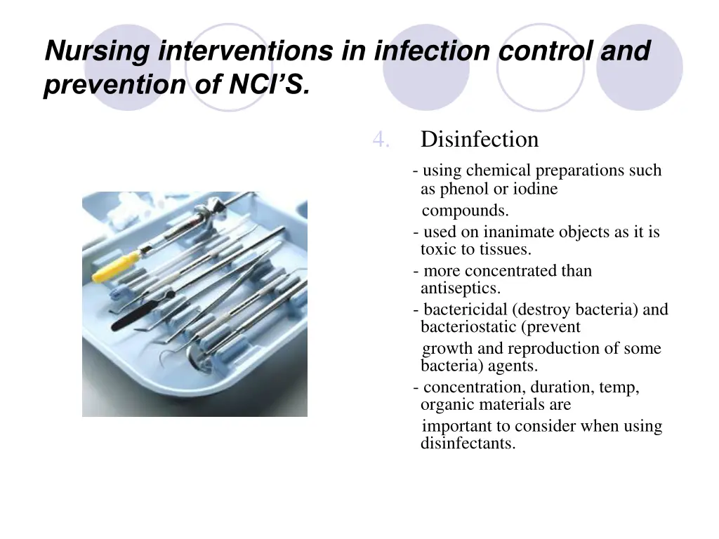 nursing interventions in infection control 4