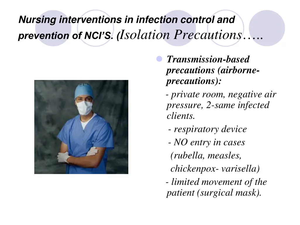 nursing interventions in infection control 8