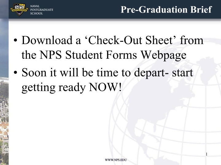 pre graduation brief