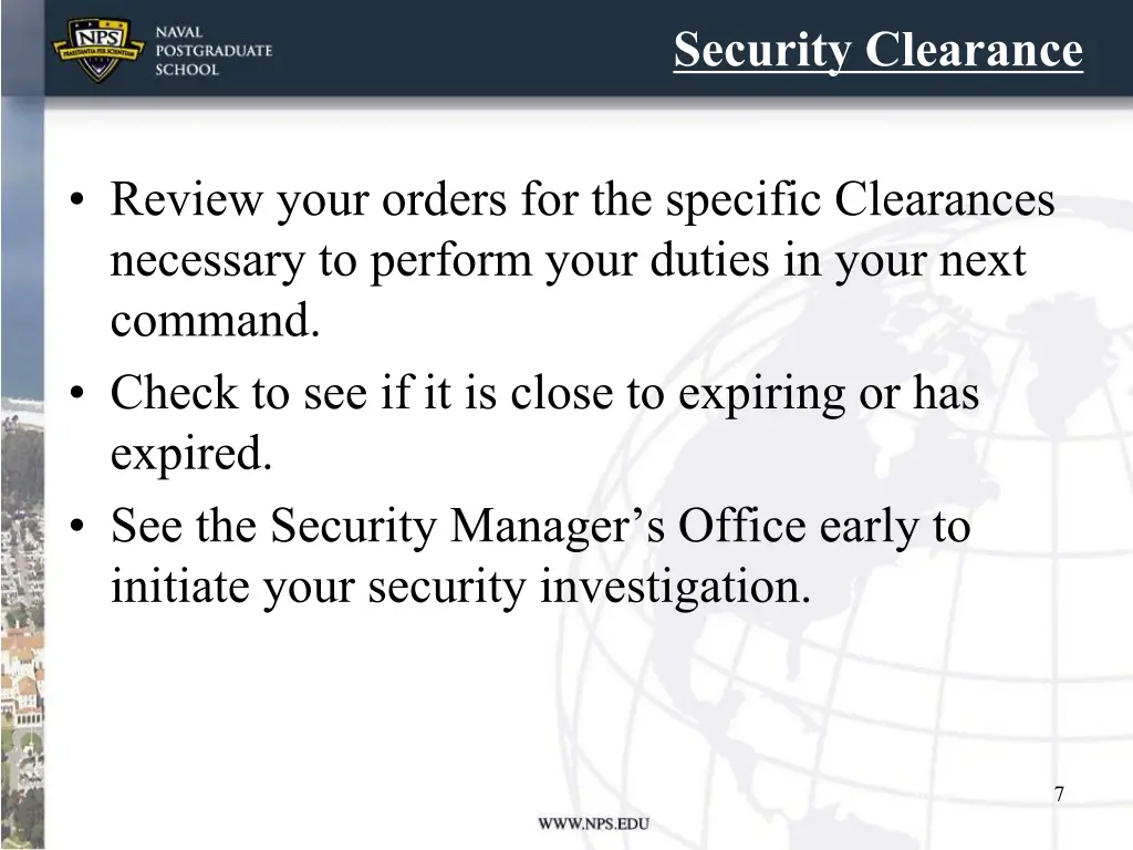 security clearance