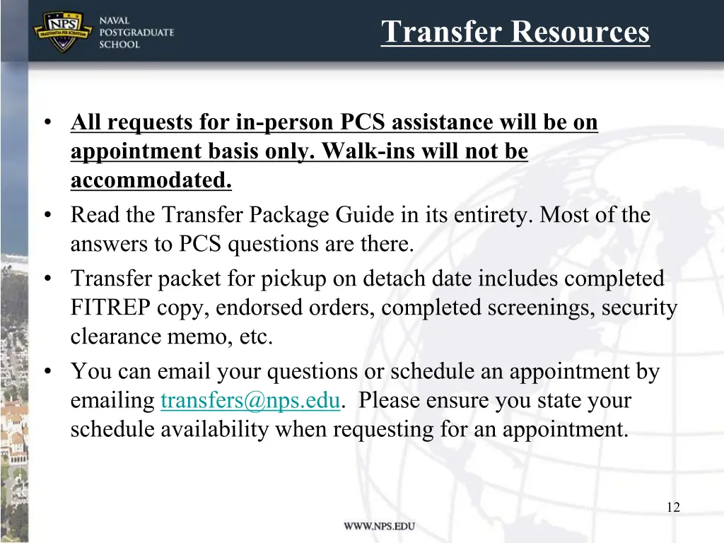 transfer resources